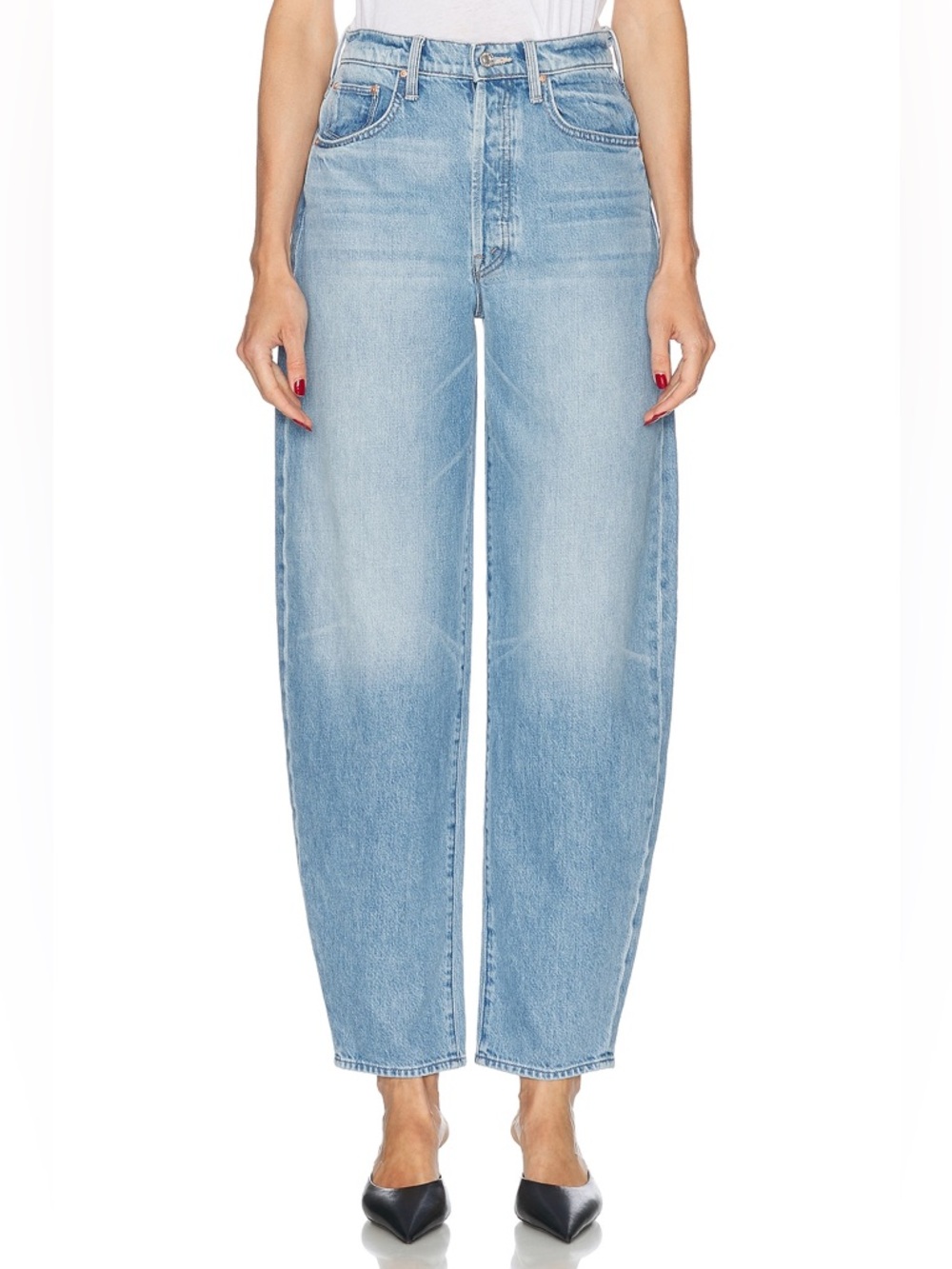 Mother The Fangirl Button Skimp Jeans in Funk N' Flair